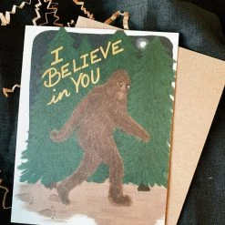 Slightly Stationery Slightly Stationary Sasquatch Card