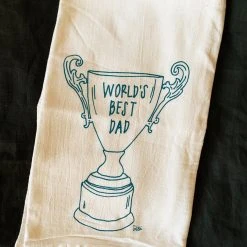 Girls Can Tell Dad Trophy Tea Towel Kitchenware 10 Girls Can Tell Dad Trophy Tea Towel Kitchenware