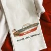 French Graffiti Hostess Gifts Beaver Lake Boat Dishtowel