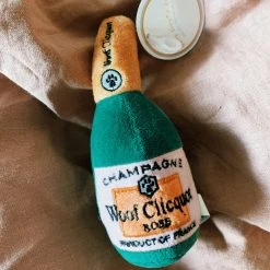 Haute Diggity Dog Woof Clicquot Rose' Champagne Bottle - Small 2022 Graduation