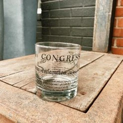 Well Told Declaration Of Independence Rocks Glass