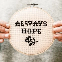 Cotton Clara: Always Hope Cross Stitch Kit Gifts For Her