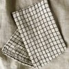 Creative Co-op Black + White Grid Tea Towel Kitchenware 1 Creative Co-op Black + White Grid Tea Towel Kitchenware
