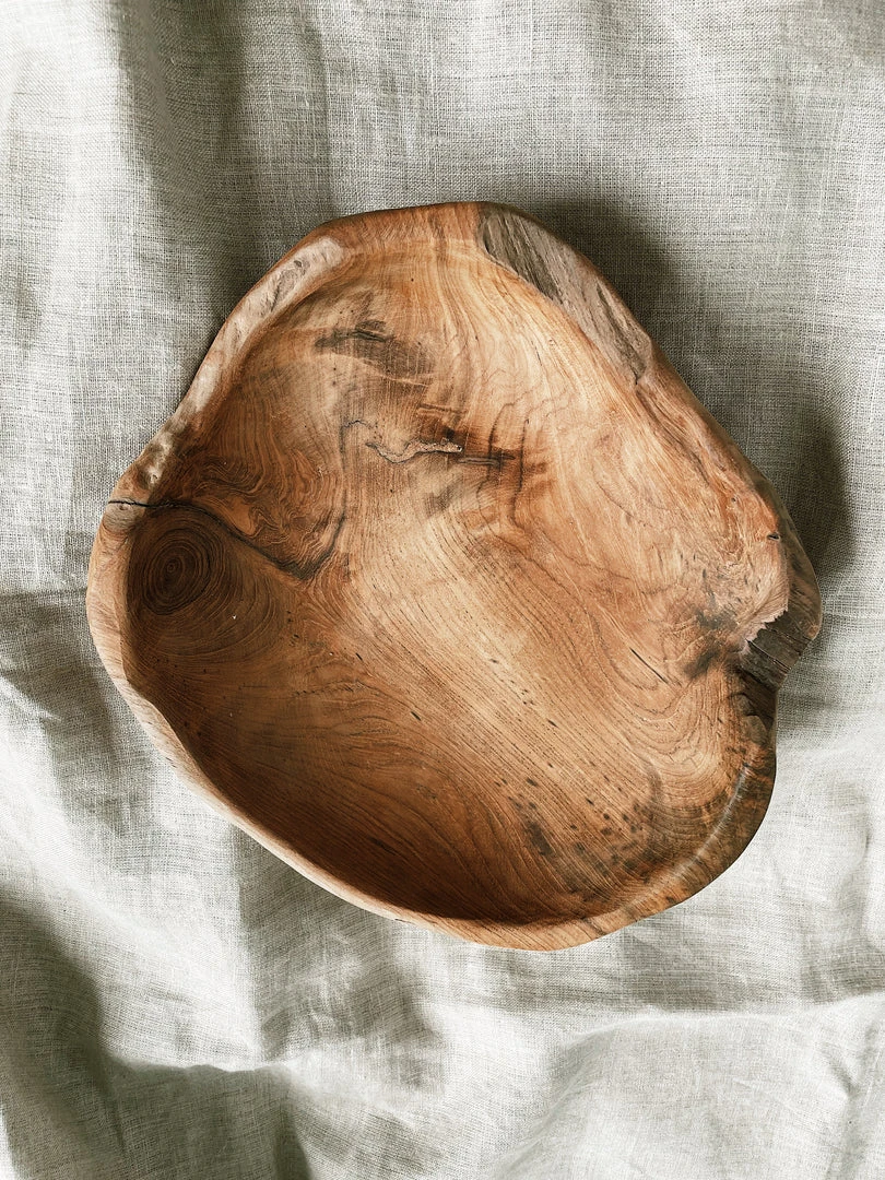 CREATIVE COOP Round Teakwood Bowl 3 CREATIVE COOP Round Teakwood Bowl