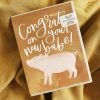 1canoe2 | One Canoe Two Paper Co. Paper Goods Baby Pig Card