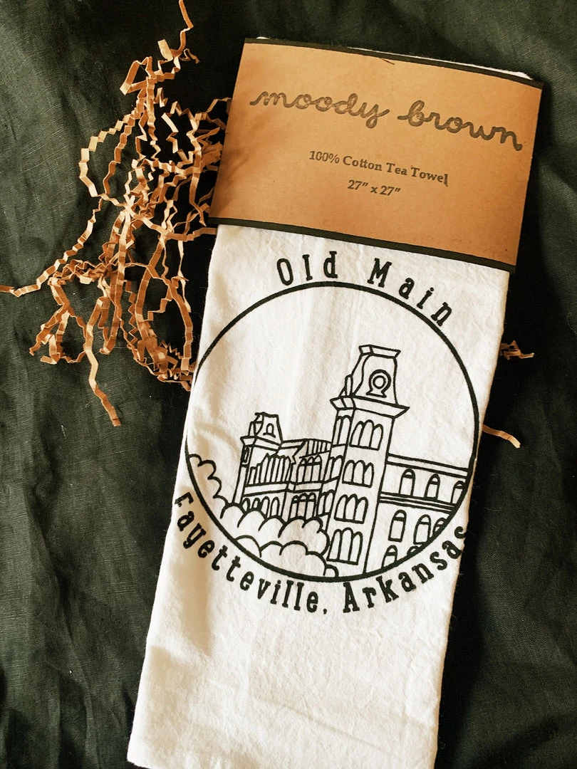 Housewarming Gifts Moody Brown: Old Main Tea Towel 4 Housewarming Gifts Moody Brown: Old Main Tea Towel