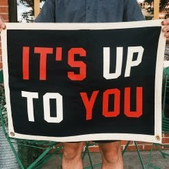 Oxford Pennant: It's Up To You Camp Flag