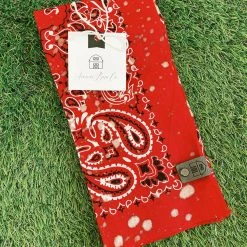 Aromas Barn Co. Acid Wash Rocker Bandana - Red