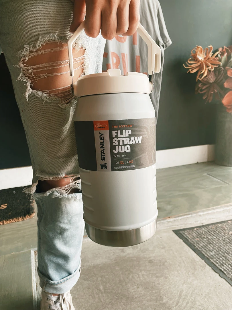Stanley: Ice Flow Flip Straw 64oz Jug - Cloud Gifts For Him 3 Stanley: Ice Flow Flip Straw 64oz Jug - Cloud Gifts For Him