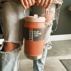 Stanley: Ice Flow Flip Straw 64oz Jug - Grapefruit Gifts For Her