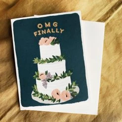 Slightly Stationery OMG Finally Card Wedding Gifts