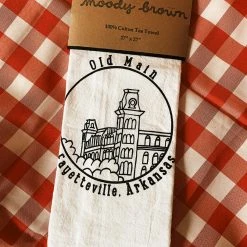 Housewarming Gifts Moody Brown: Old Main Tea Towel