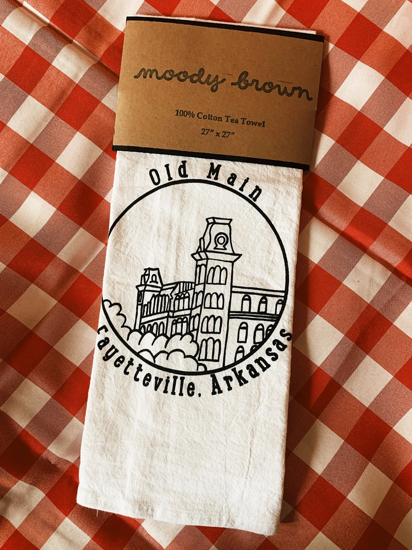 Housewarming Gifts Moody Brown: Old Main Tea Towel 3 Housewarming Gifts Moody Brown: Old Main Tea Towel