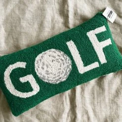 Peking Handicraft Decor Golf With Ball Icon Hook Pillow