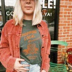 Charlie Southern Gifts For Him Chopping Local Tee - Green/Orange (City Supply Exclusive)