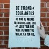Old Try: Joshua 1:9 Print - 13x20 Gifts For Baby