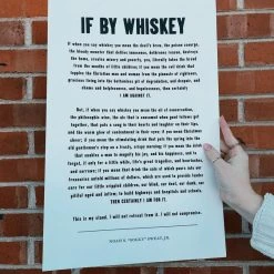Old Try: If By Whiskey Print - 13x20