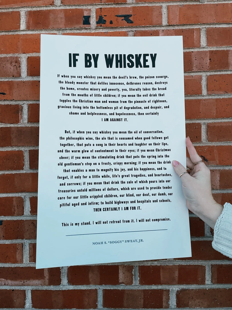 Old Try: If By Whiskey Print - 13x20 3 Old Try: If By Whiskey Print - 13x20