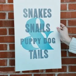 Gifts For Baby Old Try: What Folks Are Made Of - Puppy Dog Tails (13x20)