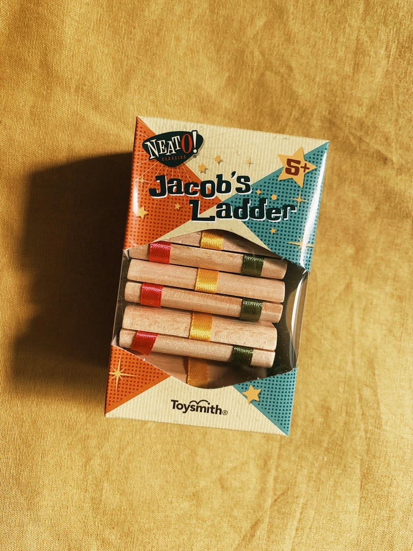 Toysmith Puzzles + Games Jacob's Ladder Retro Wooden Puzzle 4 Toysmith Puzzles + Games Jacob's Ladder Retro Wooden Puzzle