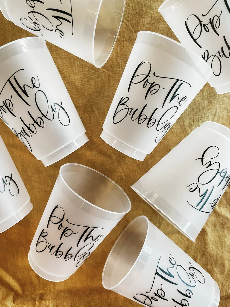 Sip Hip Hooray Pop The Bubbly Reusable Cups 4 Sip Hip Hooray Pop The Bubbly Reusable Cups