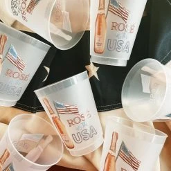 Sip Hip Hooray Rose In The USA Reusable Cups 4th Of July Weekend
