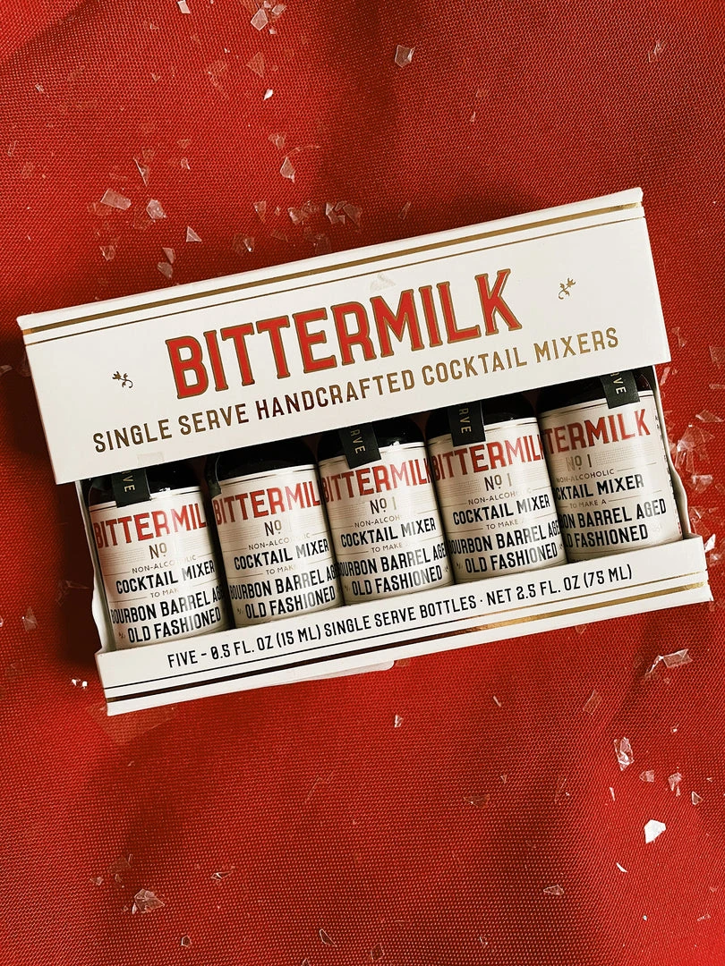 Bittermilk: Single Serve Bourbon Barrel-aged Old Fashioned 5-Pack 5 Bittermilk: Single Serve Bourbon Barrel-aged Old Fashioned 5-Pack