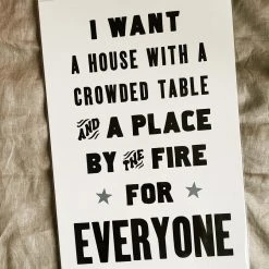 Housewarming Gifts Old Try: The Table Print - 13x20