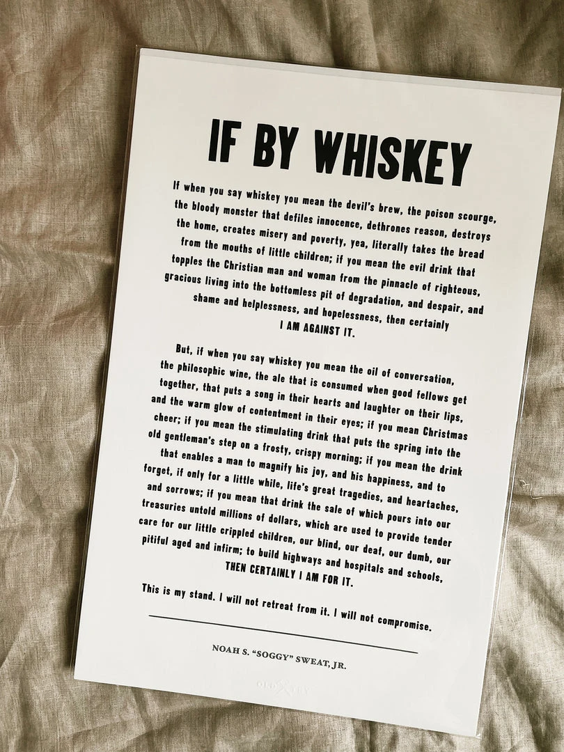 Old Try: If By Whiskey Print - 13x20 4 Old Try: If By Whiskey Print - 13x20