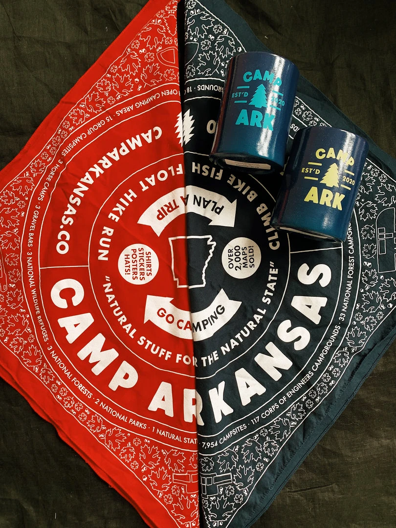 Lake Camp Arkansas: Everyday Bandana - Navy 6 Lake Camp Arkansas: Everyday Bandana - Navy