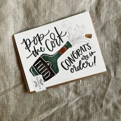 1canoe2 | One Canoe Two Paper Co. Congrats Champagne Letterpress Card 2022 Graduation