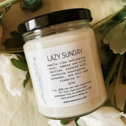 Lovestruck Co Gifts For Her Struck Co: Lazy Sunday Candle