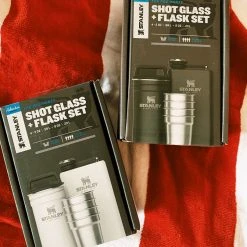 Gifts For Him Stanley: Shot Glass + Flask Set