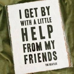 Sugarboo Co Sugarboo & Co: Handmade Print - A Little Help From My Friends