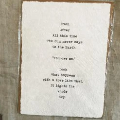 Sugarboo Co Gifts For Baby Sugarboo & Co: Handmade Print - Even After All This Time