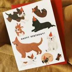 Slightly Stationery Dogs Birthday Card Slightly Stationary