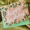 Slightly Stationery Botanical Birthday Card Slightly Stationary