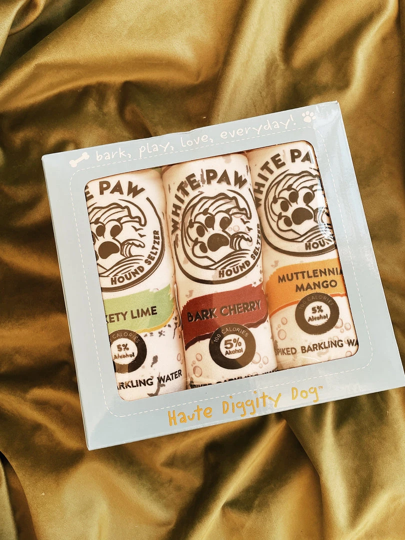 Haute Diggity Dog White Paw Hound Seltzer 3 Pack 3 Haute Diggity Dog White Paw Hound Seltzer 3 Pack
