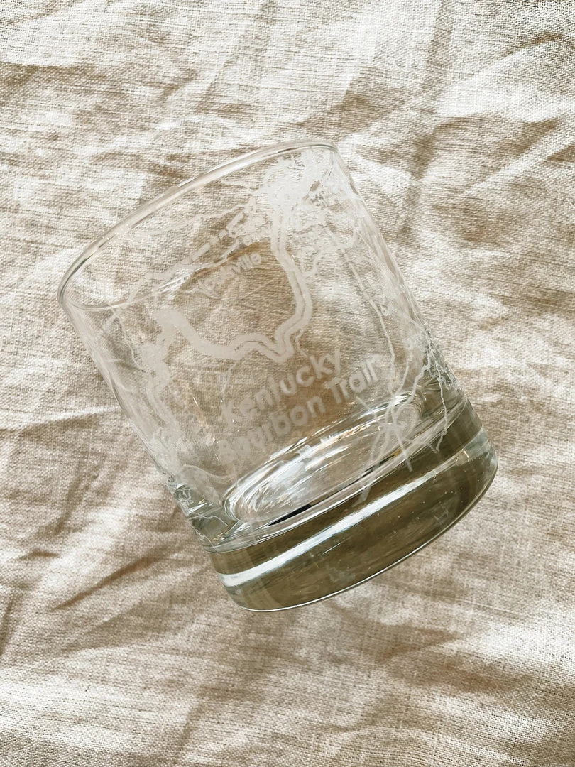 Well Told Bourbon Trail Map Rocks Glass 4 Well Told Bourbon Trail Map Rocks Glass