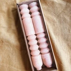 Creative Co-op Totem Taper Candles - Citrus Decor