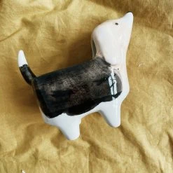 Creative Co-op Ceramic Dog Planter