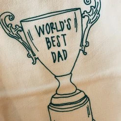 Girls Can Tell Dad Trophy Tea Towel Kitchenware