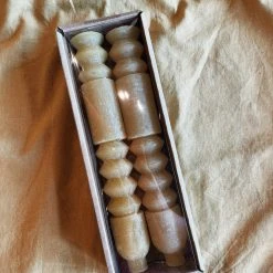 Creative Co-op Totem Taper Candles - Honey