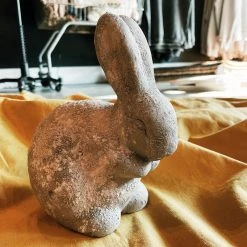 Creative Co-op Decor Cement Rabbit