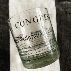 Well Told Declaration Of Independence Rocks Glass
