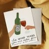 Slightly Stationery Wine Years Card