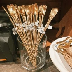 Creative Co-op Brass Cocktail Spoon
