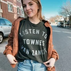 Midnight Rider Listen To Townes Van Zandt Unisex Tee Gifts For Him