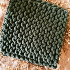 CREATIVE COOP Kitchenware Crocheted Pot Holder - Charcoal