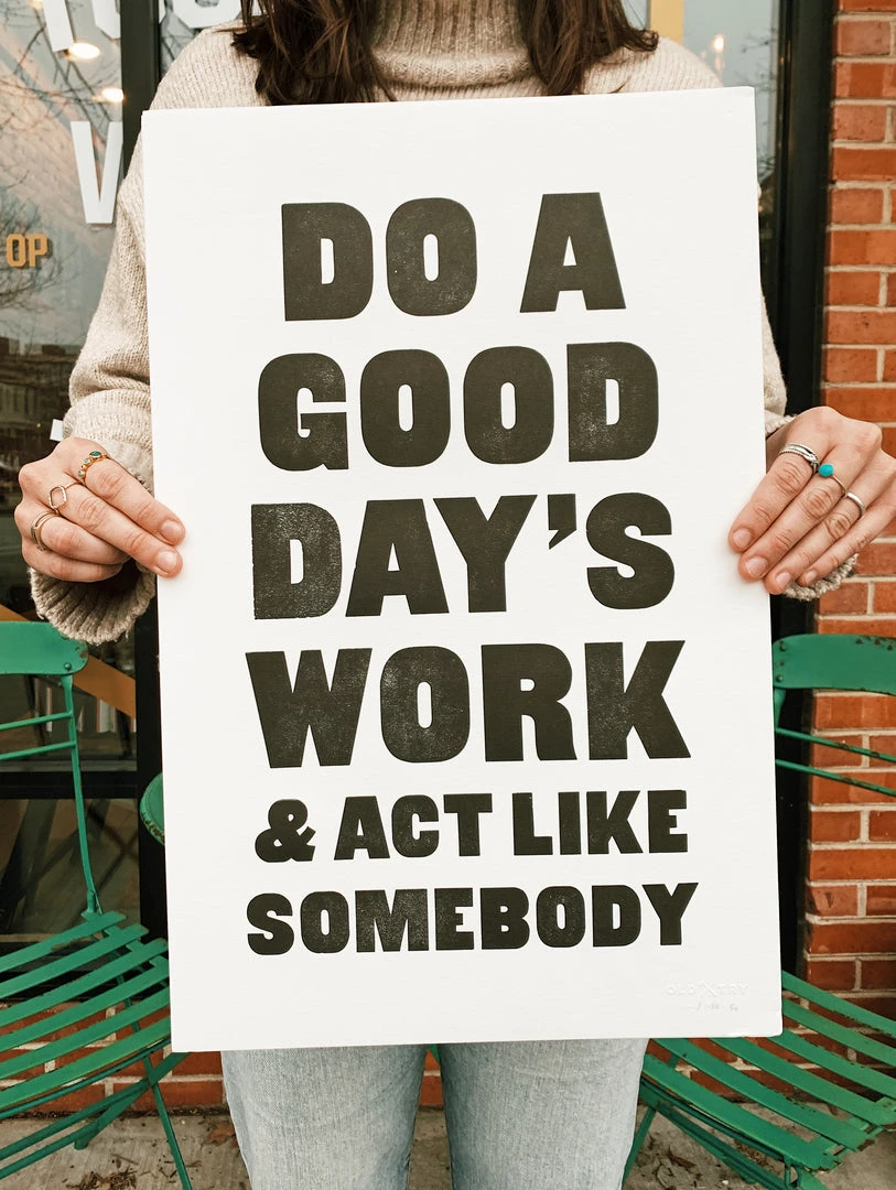 Old Try: Act Like Somebody Print - 13x20 3 Old Try: Act Like Somebody Print - 13x20